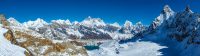 Everest panorama from Renjo la pass