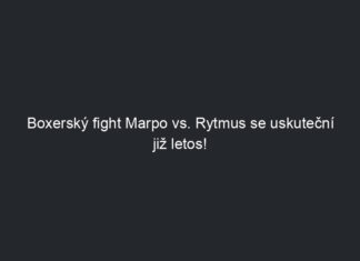 Boxerský fight Marpo vs. Rytmus se uskuteční již letos!