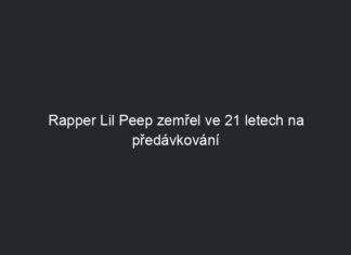 Rapper Lil Peep zemřel ve 21 letech na předávkování